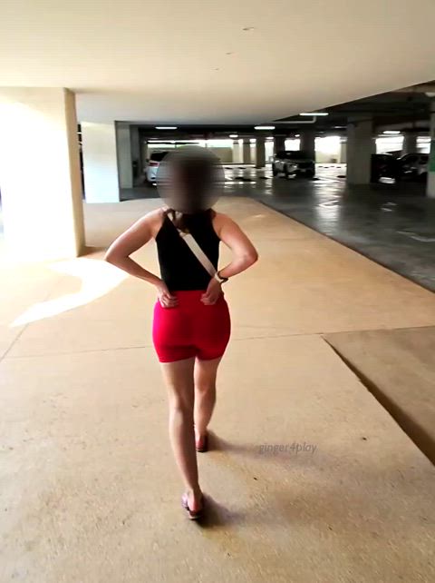 I was taking a few risks in the parking garage today