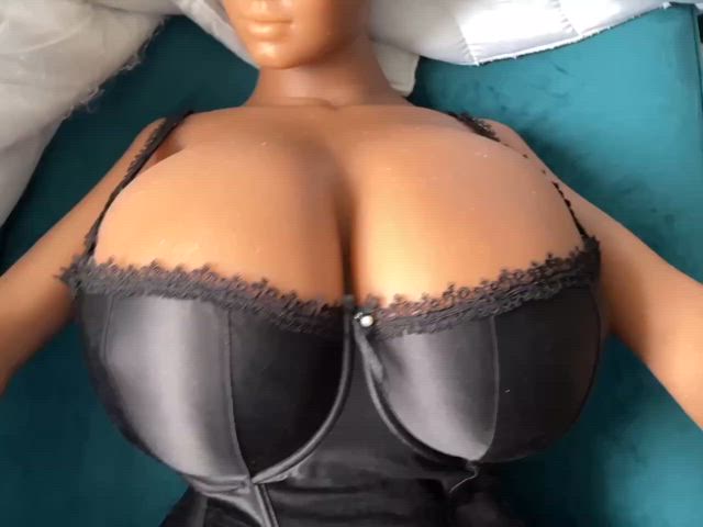 bouncing tits corset huge tits sex doll sex toy sex-doll clip