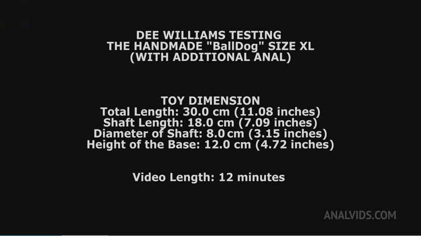 Anal Dee Williams Sex Toy