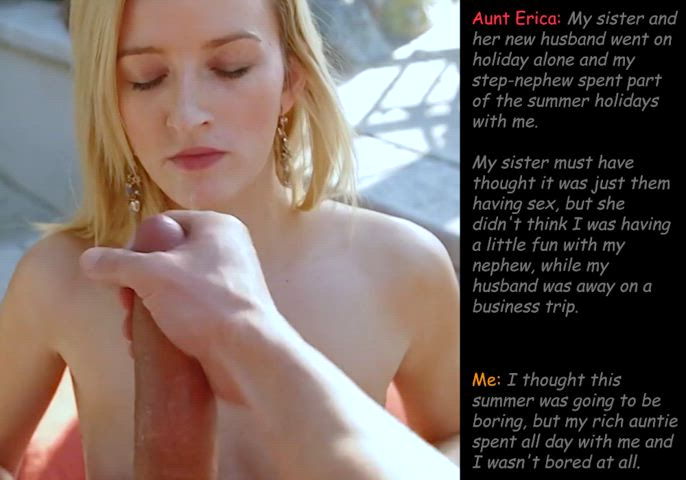 aunt aunty blonde caption cum cumshot family fauxcest clip