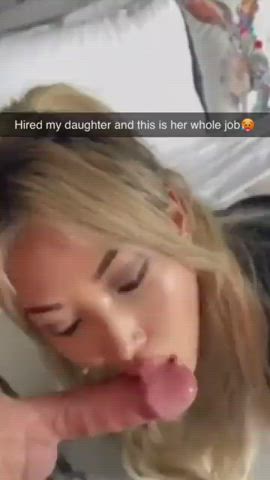 blowjob caption daddy daughter clip