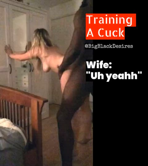 amateur bbc bull caption cuckold hotwife humiliation interracial standing doggy clip