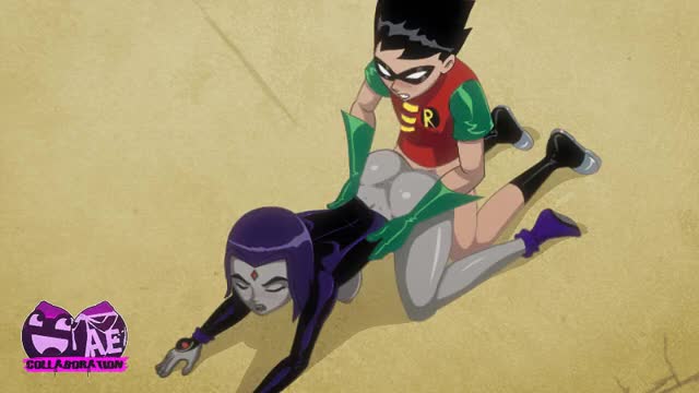 392585 - AEHentai Animated DC Comics Raven Robin Teen Titans slappyfrog
