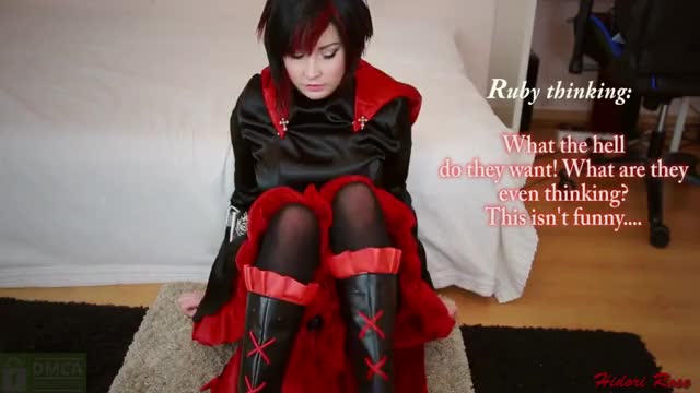 Ruby Rose from RWBY takes on 3 dicks