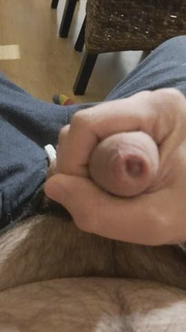 cock cumshot masturbating uncut clip