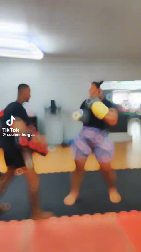 large kickboxer with a phat ass