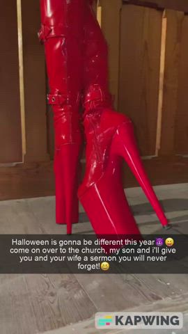 caption cuckold fantasy halloween wife clip