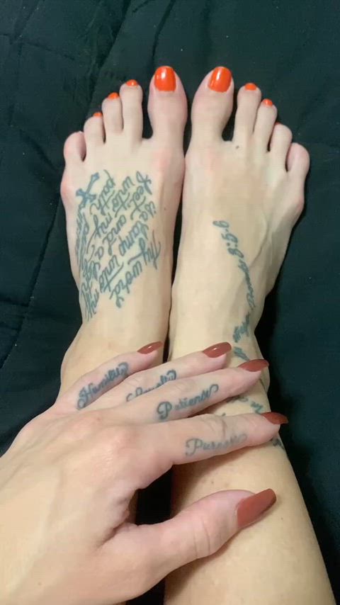 feet feet fetish foot fetish nails pretty soles tattoo tattooed toes clip
