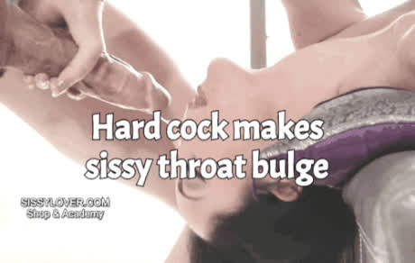 It's the only bulge a sissy should have