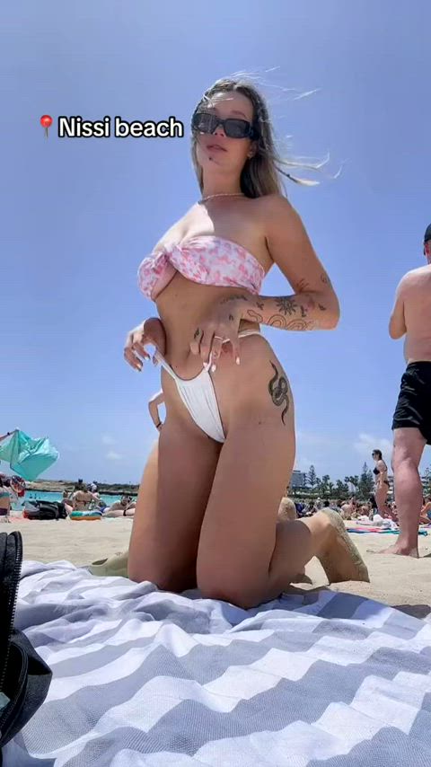ass beach big tits bikini israeli micro bikini onlyfans public tiktok r/tiktits clip
