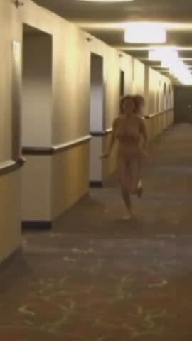 Busty Exhibitionist Huge Tits Naked Public clip