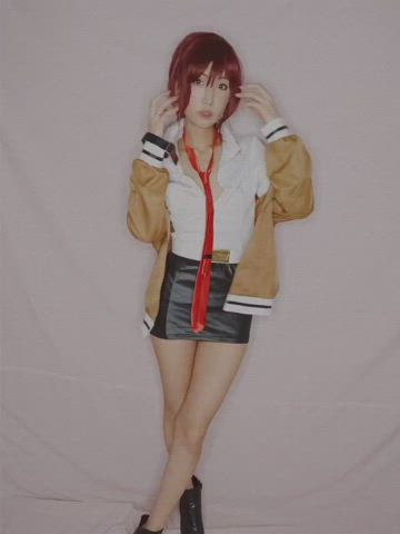 [self] Kurisu wearing a skirt 🥰