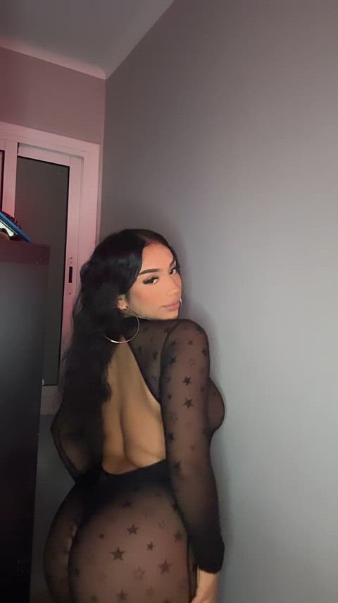 beautiful latina see through clothing clip