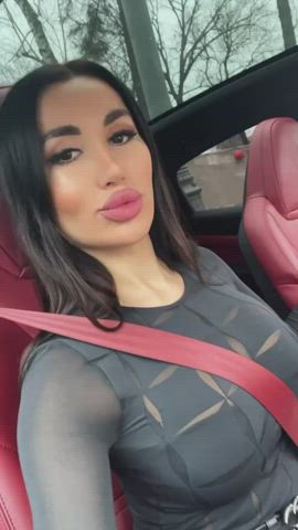 Big Tits Car Pornstar clip
