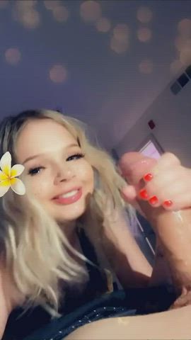 blonde blowjob girlfriend clip