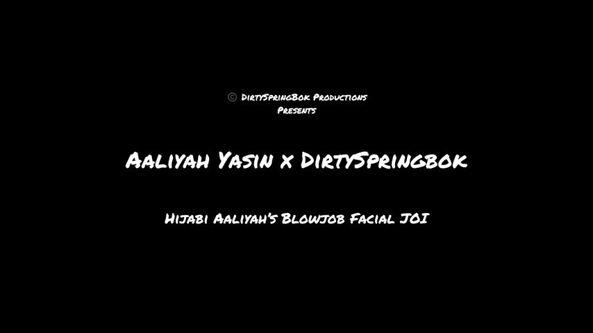 Hijabi Aaliyah gives you a Blowjob JOI and gets a facial (FREE FOR ALL SUBS - 50%