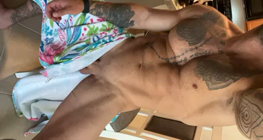 big dick naked tattoo tease clip