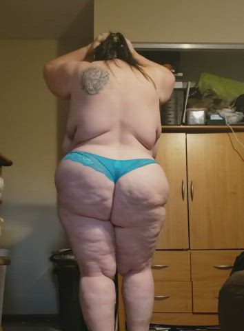 bbw stripping thong clip