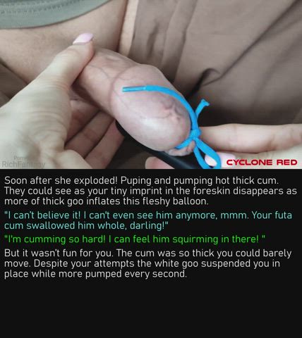 caption cum fetish giantess masturbating slave son step-mom trans clip