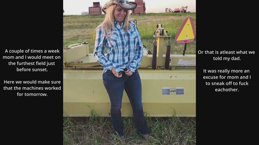 caption cowgirl family milf mom outdoor son taboo clip