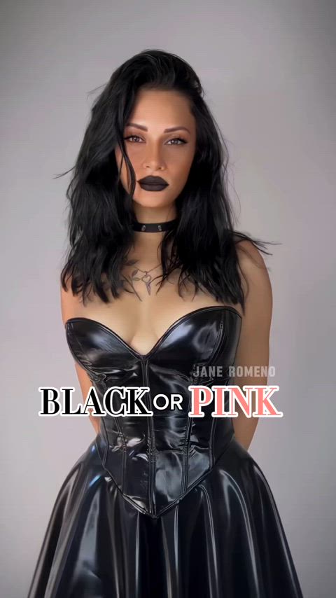 Black or pink? 🩷😈🖤