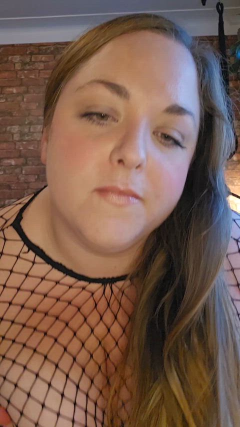 bbw boobs fishnet ssbbw clip