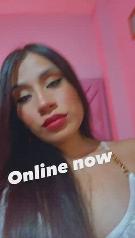 brunette camgirl curvy latina lingerie solo teen tits webcam clip