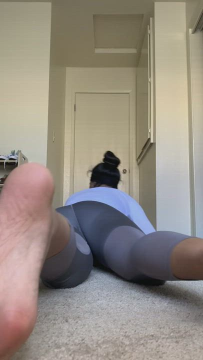Ass Latina Soles Yoga Pants clip