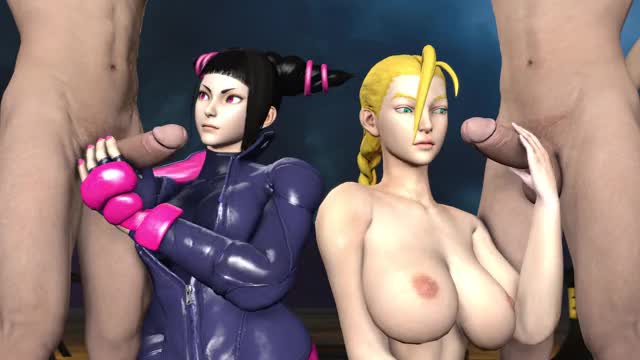 1080p Mercy and Cammy Cock Shrinking Competition