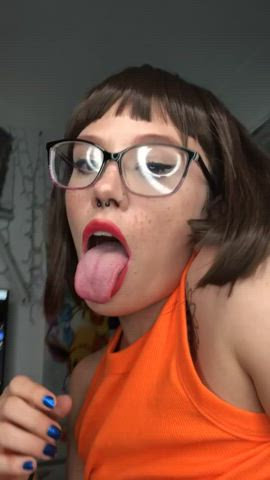 cosplay cute glasses nerd onlyfans petite clip