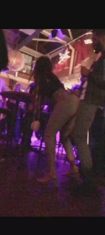 Big ass latina grinding at the bar