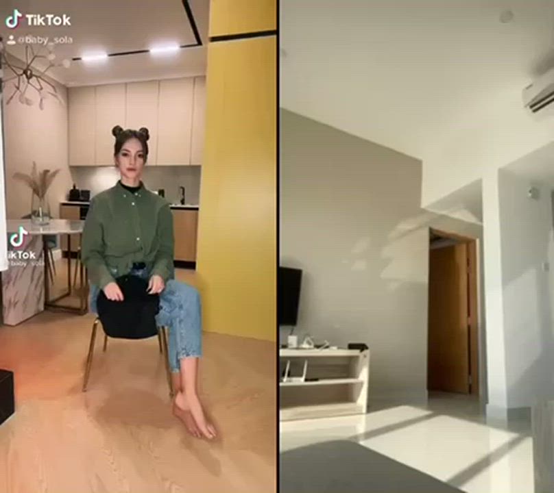 Tiktok video vs pussy challenge video collage