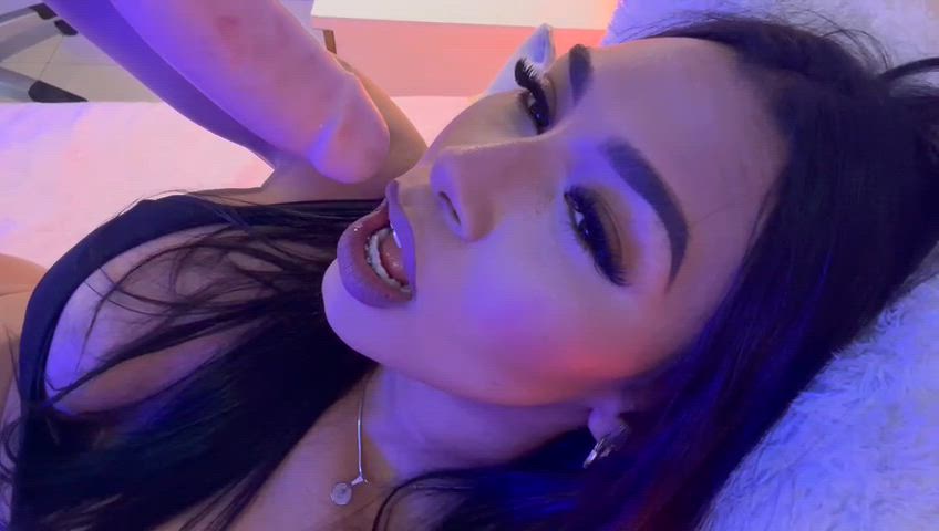 69 ahegao kinky kiss nipples oral pussy lips sex toy sucking throat clip