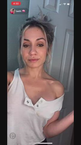 big tits nipple nipple piercing nipslip tiktok tits clip