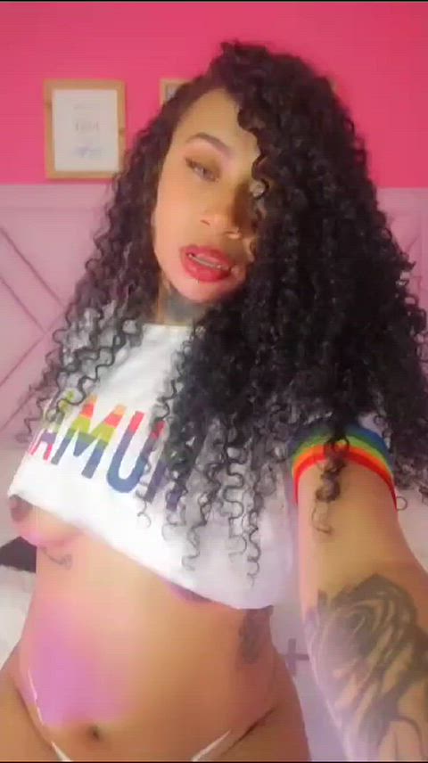 big tits latina lingerie milf milk natural tits sensual tattoo teen clip