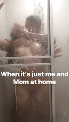 caption mom shower son taboo clip