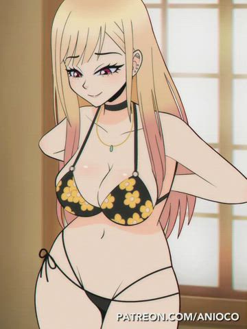 animation bikini striptease clip