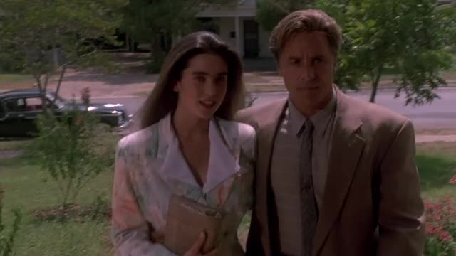 Jennifer Connelly - The Hot Spot (1990) - finale of film at Virginia Madsen's house,