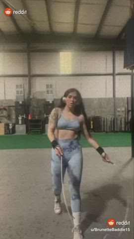 Ass Boobs Booty Bouncing Bouncing Tits Brunette Fitness Jiggling Workout clip