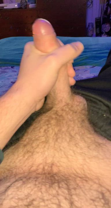 Cock Cum Hairy Handjob clip