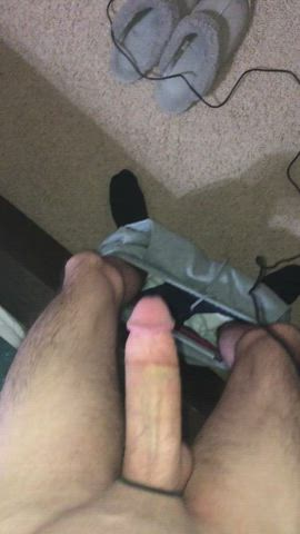 Can i thrust my fat cock like this in your little hole?