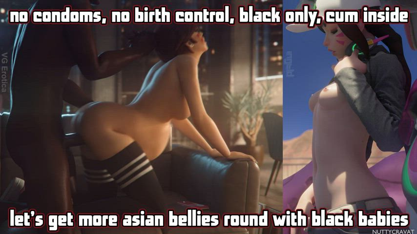 asian bbc caption interracial overwatch pregnant clip