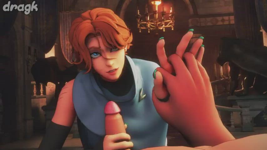 Sypha gives Trevor a Hand Job