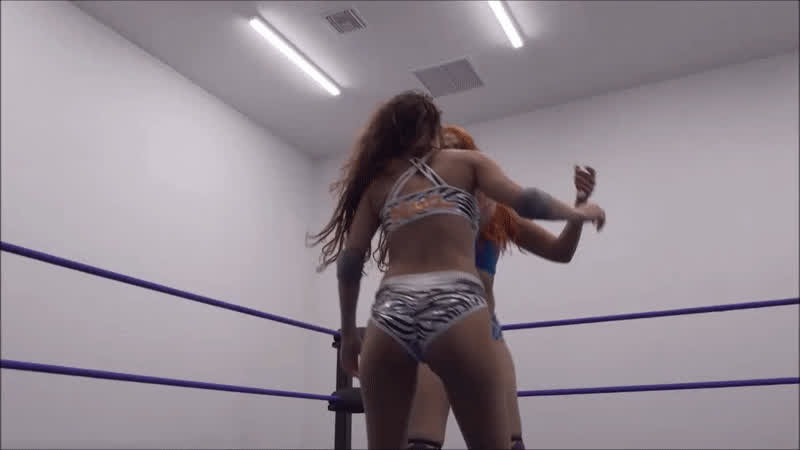 blonde brunette mexican white girl wrestling clip