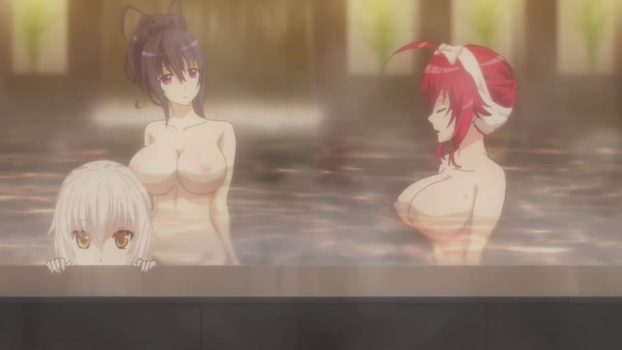 Anime Bathtub Ecchi Naked Redhead Shower clip