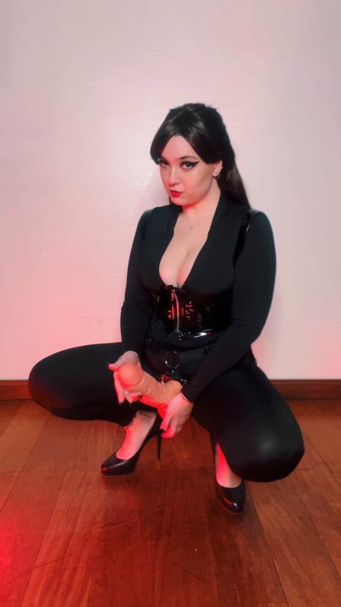 Ready to open your legs for this mistress?