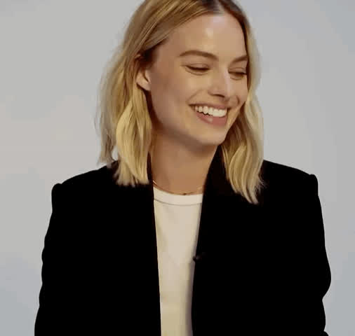 Your gf [Margot Robbie] watching you try to get erect next to her bull