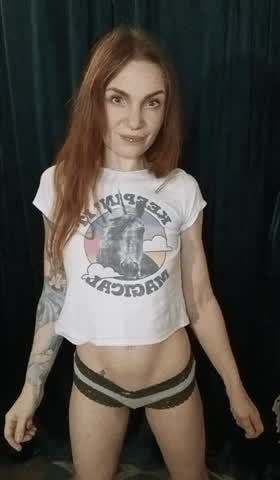 amateur cute milf onlyfans panties petite redhead tattoo tease white girl clip