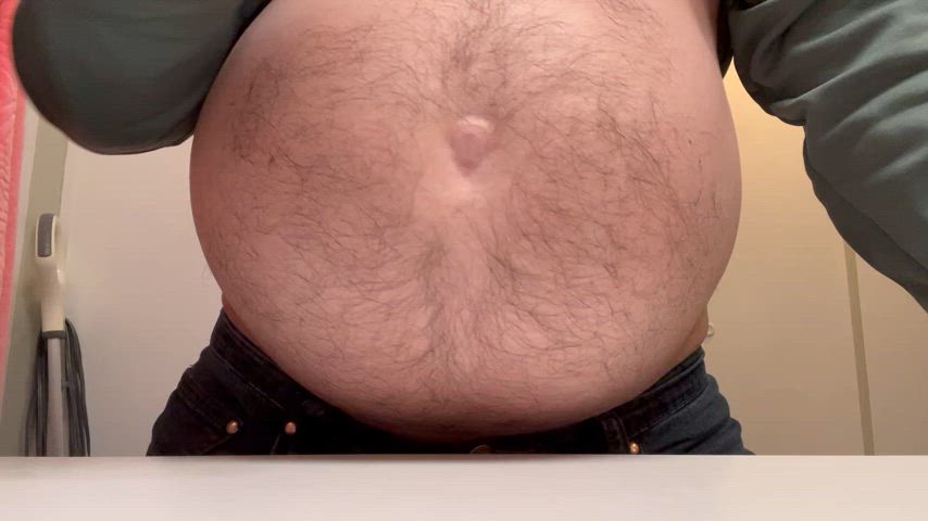 bear belly button big dick chubby dad belly clip