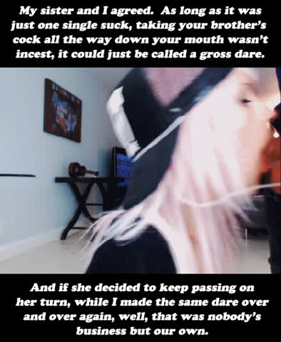 blowjob brother caption sister taboo clip